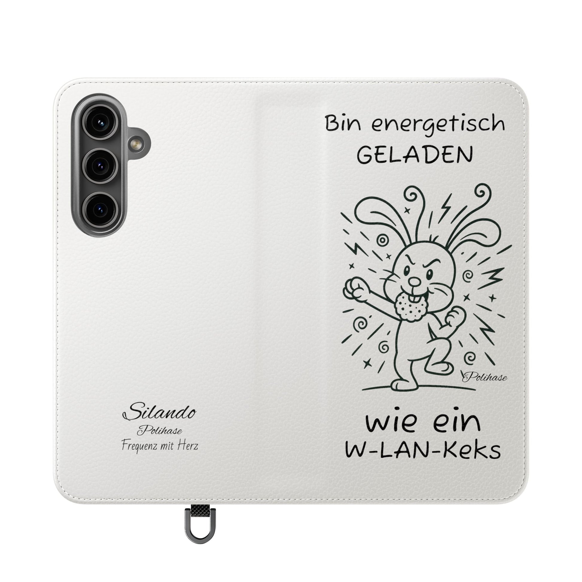 Handyhülle mit Energie, Polihase geladen wie ein W-LAN Keks