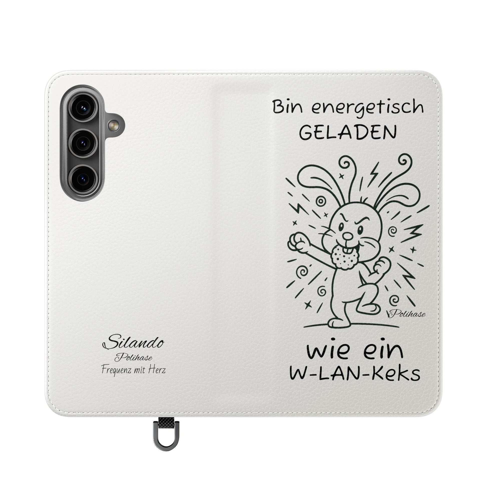 Handyhülle mit Energie, Polihase geladen wie ein W-LAN Keks