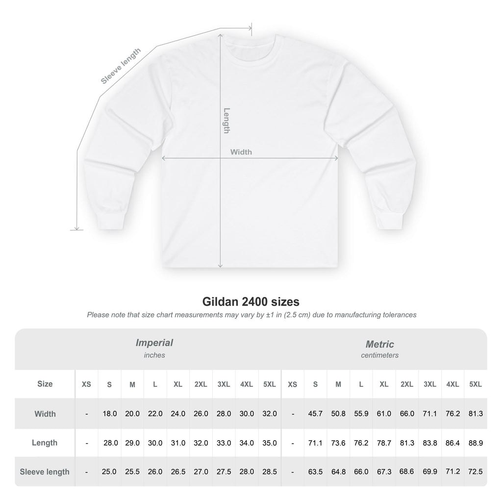 Unisex Langarm-T-Shirt aus Ultra-Baumwolle, Polihase mit zwei Gesichter,